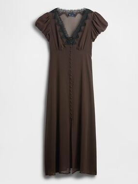 GAP | Dresses | Gap Button Down Brown Floral Dress